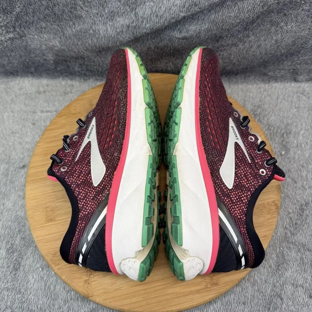 Brooks Ghost 11 Shoes Womens Size 10 Red Wide Sneakers 1202771D017 No Insoles